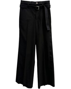 Sacai Wide Trousers - Noir