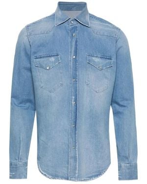 Sartorio Napoli Denim Shirts - Blue