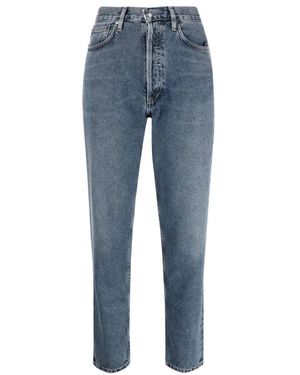 Agolde Fen High Rise Relaxed Taper Jeans - Blau