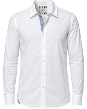 Bob Overhemden ,Wit ,Shirts - Blauw