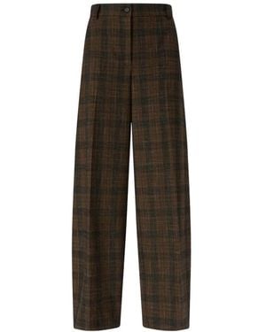 Pinko Wide Trousers - Marrone