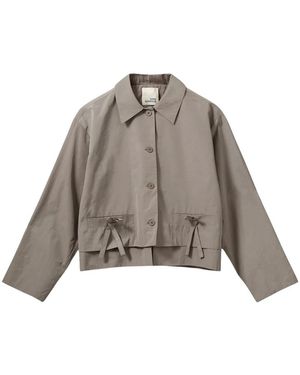 Sofie Schnoor Jassen ,Groen ,Katoen Light Jacket - Grijs