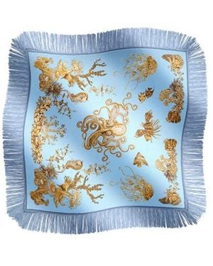 La DoubleJ Silk Scarves - Blue