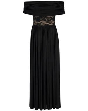 Zimmermann Rebellion Off-Shoulder Kant Detail Jurk - Zwart