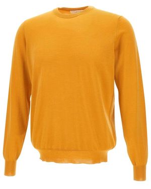 FILIPPO DE LAURENTIIS Round-Neck Knitwear - Yellow