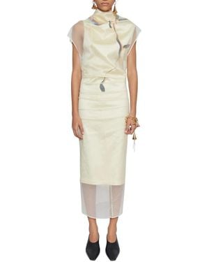 Sportmax Midi Jurken - Naturel