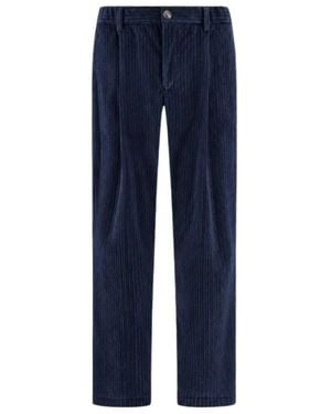 Herno Straight Trousers - Blue