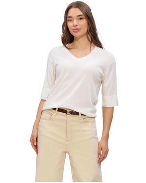 SELECTED Knit Merino V-Neck - Natur