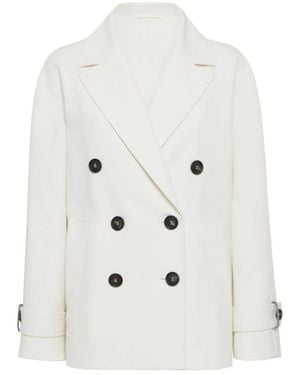 Brunello Cucinelli Trench Coats - White