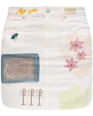 McQueen Short Skirts - White