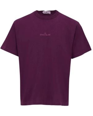 Stone Island T-Shirts - Morado