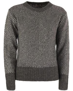 Herno Rundhals-Pullover - Grau