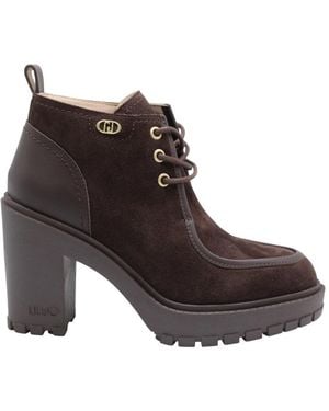 Liu Jo Lace-Up Boots - Marrone