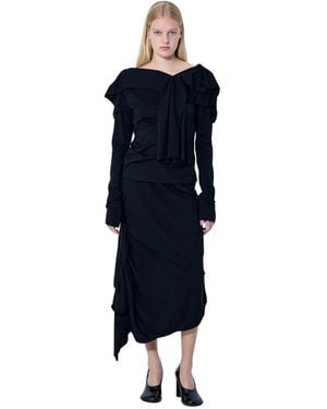 Yohji Yamamoto Midi Skirts - Blue