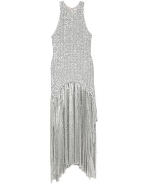 Rabanne Asymmetrische Kettingjurk - Wit