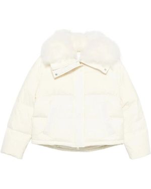 Yves Salomon Winter Jackets - Blanco