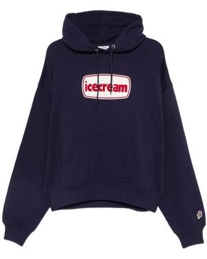 ICECREAM Hoodies & Sweatvesten ,Blauw ,Pullover Hoodie