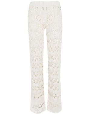 Alanui Wide Trousers - Blanco