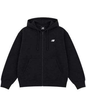 New Balance Fitness ,Zwart ,Katoen French Terry Full Zip Hoodie