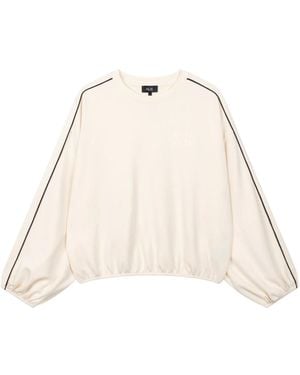 Alix The Label Gestrickter Pullover Mit Paspelierung - Natur