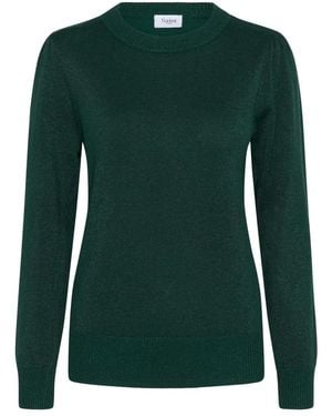 Saint Tropez Truien & Vesten ,Groen ,Kila Sz Ls Shimmer Pullover