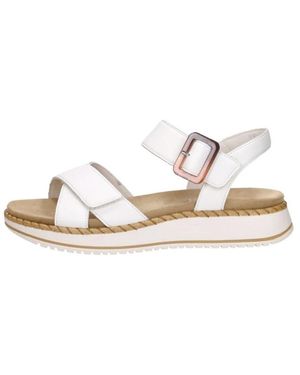 Remonte Schoenen ,Veelkleurig ,Sandalen Plat - Naturel
