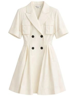 Sacai Short Dresses - Natural