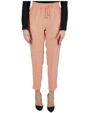 Kiton Regular Geometric Pants - Roze