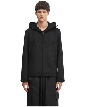 Y-3 Bonded Melton Jacke - Schwarz
