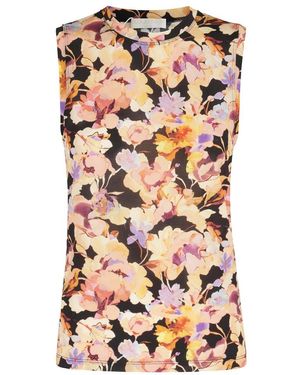 Ulla Johnson Tops ,Veelkleurig ,Ines Sl Jersey Top - Bruin