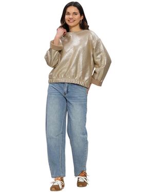 Summum Jersey Coated Sweat - Blauw