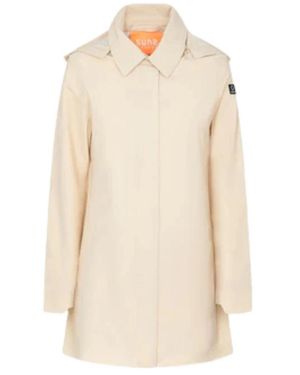 Suns Jassen ,Polyester Papavero Jas - Naturel