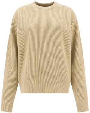 AURALEE Round-Neck Knitwear - Neutro