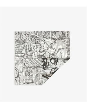 TALKING WALLS Accessoires ,Veelkleurig ,Ava Bao Bao Sjaal - Wit