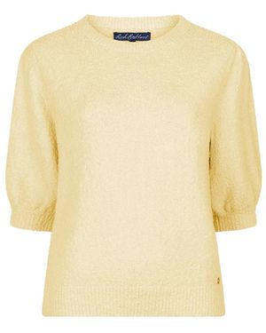 Red Button Sweet Popcorn Top - Geel