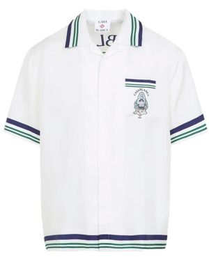 CASABLANCA Short Sleeve Shirts - White