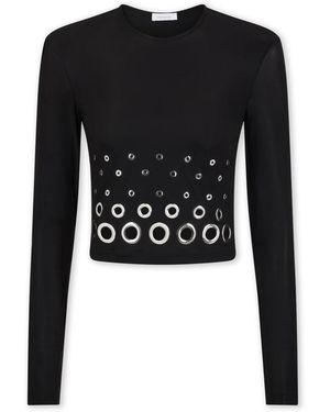 Rabanne Long Sleeve Tops - Black