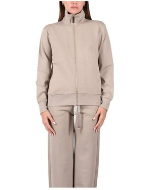 Max Mara Hoodies & Sweatvesten ,Katoen Smmcarezza Zip Sweatshirt - Bruin