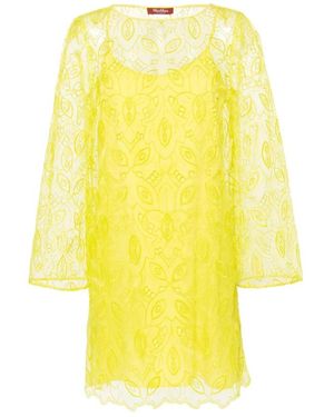 Max Mara Kleedjes ,Geel ,Polyester Korte Jurk
