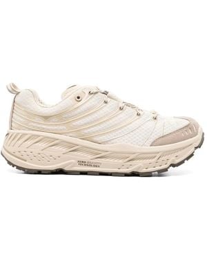Hoka One One Sneaker Met Koordsluiting - Wit