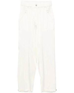 Pinko Straight Trousers - Bianco