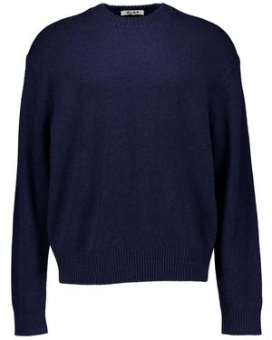 OLAF HUSSEIN Round-Neck Knitwear - Blue