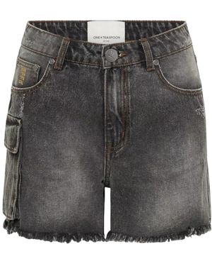 One Teaspoon Denim Shorts - Grigio