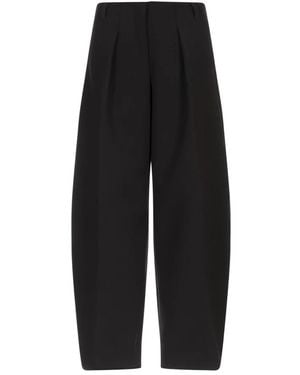 Jacquemus Zwarte Broek Met Polyester En Viscose