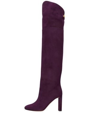 Maison Skorpios Over-Knee Boots - Viola