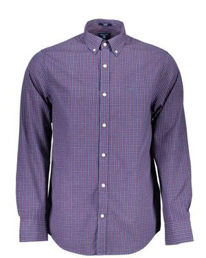 GANT Blaues Baumwoll Herrenhemd - Lila