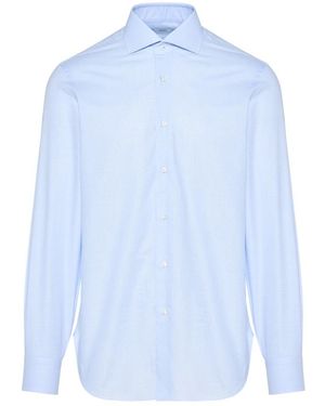 Barba Napoli Formal Shirts - Blue