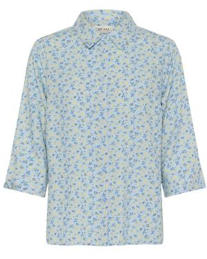 Cream Overhemden ,Blauw ,Crtiah Shirt