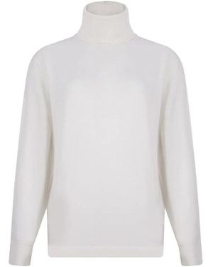 P.A.R.O.S.H. Lime25 High Neck Truien - Wit