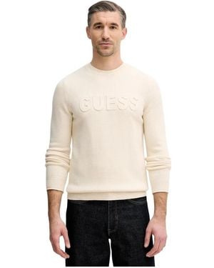 Guess Round-Neck Knitwear - Blanco